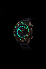 Abyss 2 3000m Bronze : Blue Dial